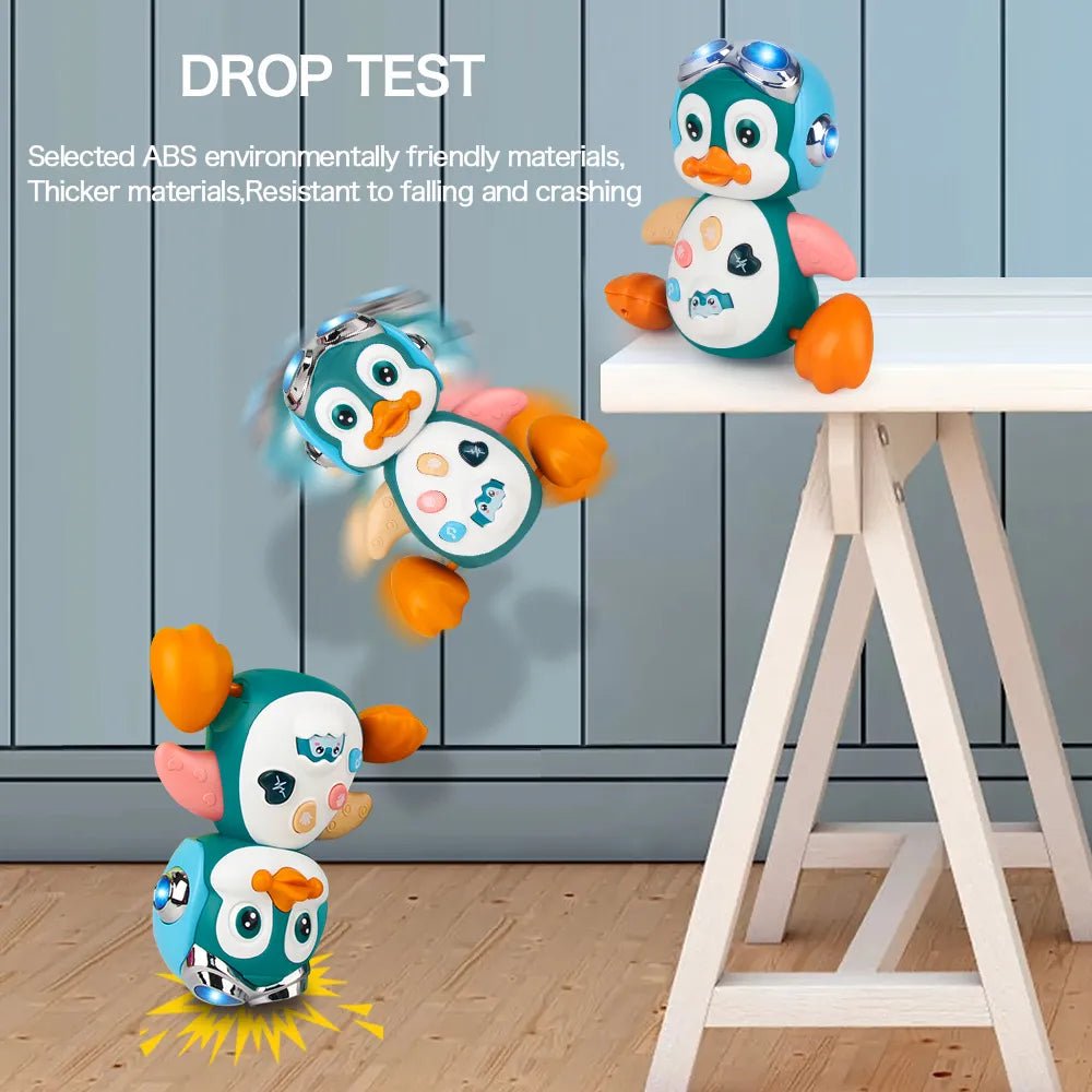 Musical Penguin Crawling Toy material safety information for parents choosing safe baby toys.