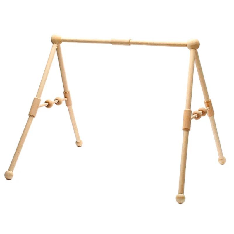 Wooden baby swing stand.