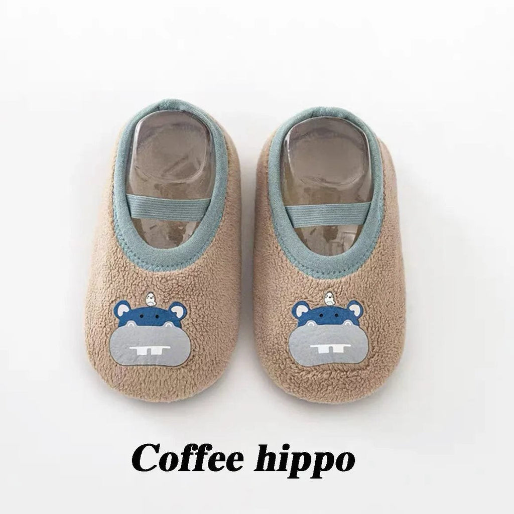 Newborn Anti-Slip Warm Socks colour variety top-down view for baby shower gifting.