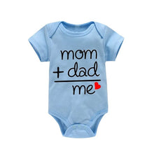 Newborn Letter Print Romper unisex bodysuit close up detail for unisex 0-12 month dressing.