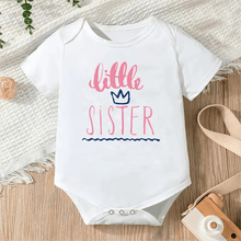 Newborn Letter Print Romper unisex bodysuit close up detail for photo-ready keepsake looks.