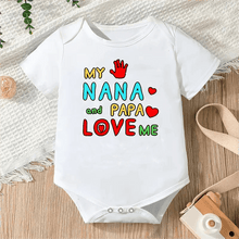 Newborn Letter Print Romper unisex bodysuit styled look for everyday nursery outfits.