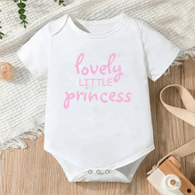 Newborn Letter Print Romper unisex bodysuit close up detail for everyday nursery outfits. (option 2)