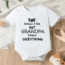 Newborn Letter Print Romper unisex bodysuit front view for soft cotton comfort wear. (option 2)