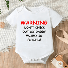 Newborn Letter Print Romper unisex bodysuit styled look for stroller outings. (option 2)