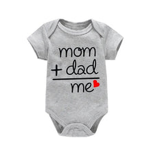 Newborn Letter Print Romper unisex bodysuit front view for everyday nursery outfits. (option 3)