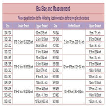 Underwear Breast Feeding Bra size chart in centimetres and inches for choosing the right nursing bra fit.