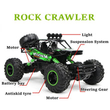 Labelled chassis and suspension guide for the off-road RC buggy so young drivers understand the model before racing.