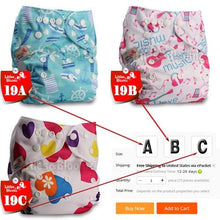One size washable reusable cloth pocket diaper shown for washable pocket diapering and everyday nursery routines.