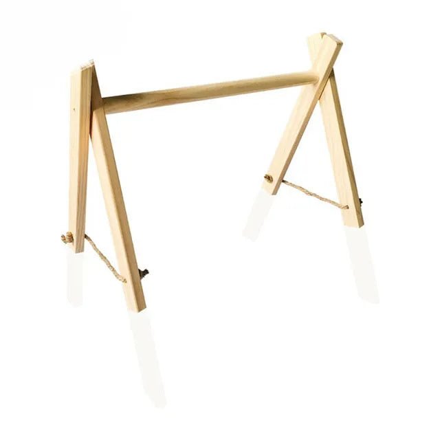 Wooden bike frame.