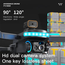 P15 MAX drone dual camera system for wide and close aerial shots during outdoor photography.