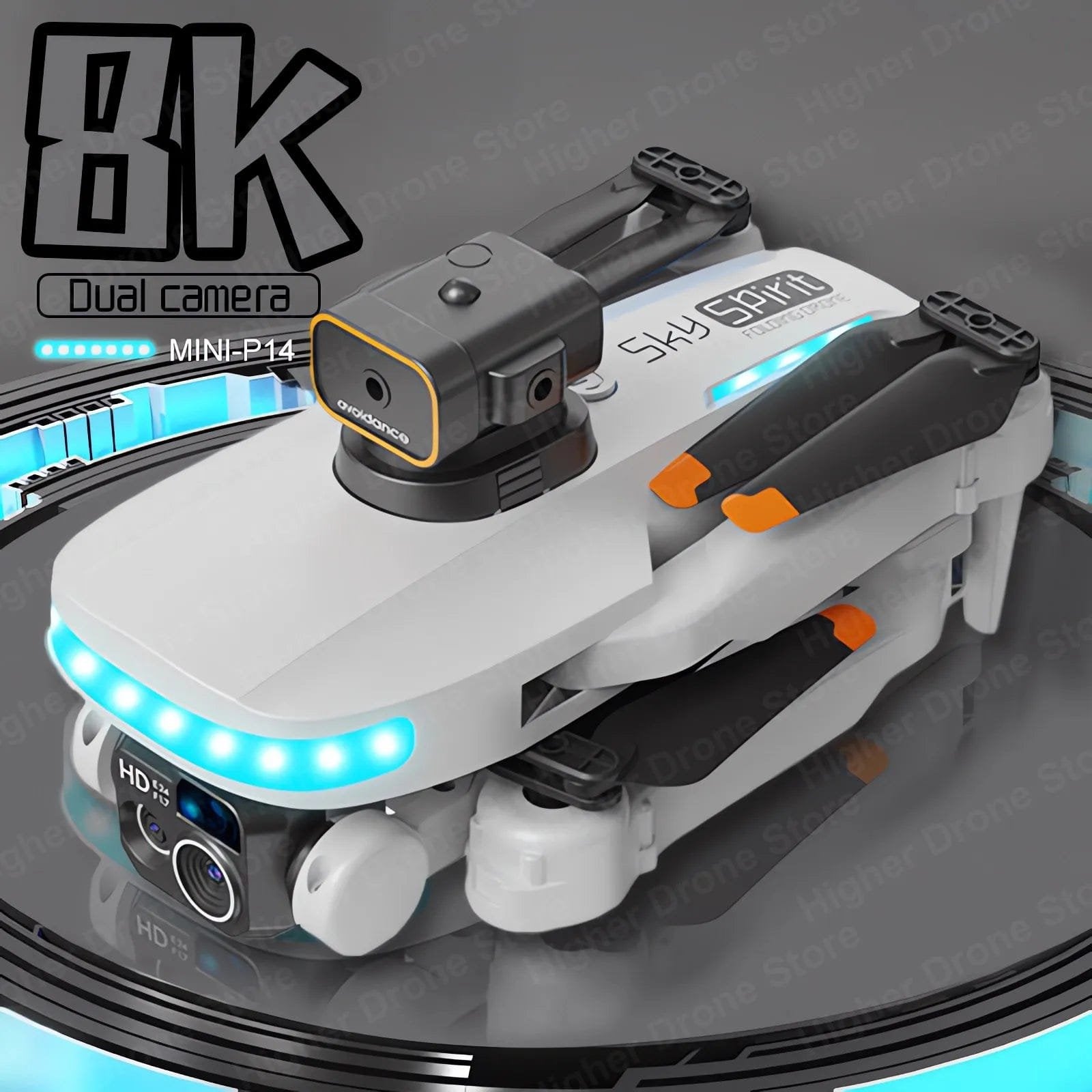 P15 mini drone with 8K dual camera for aerial photography, travel filming, and hobby flying.