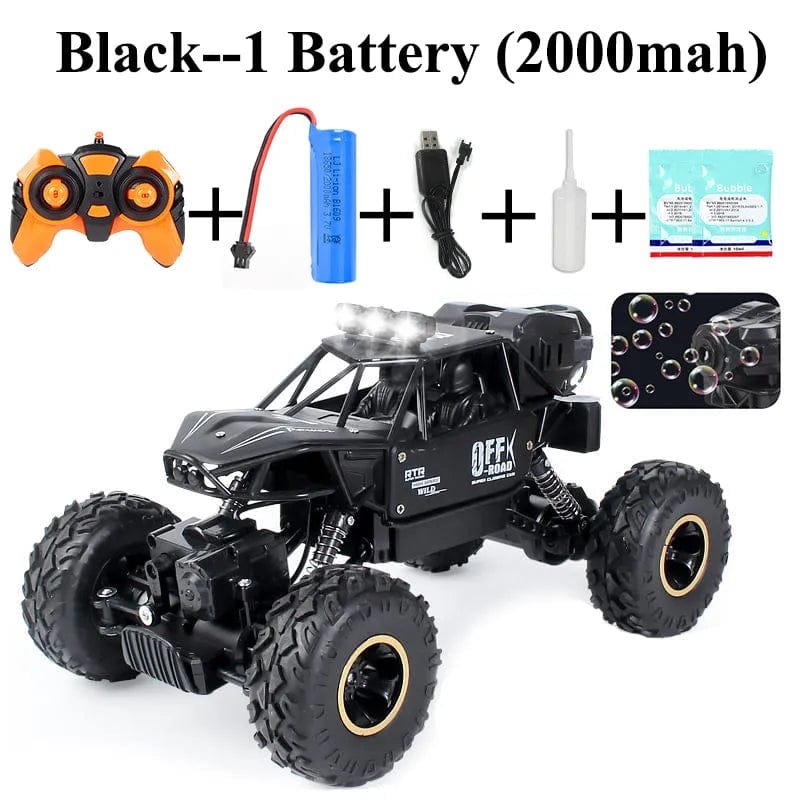 Complete accessory pack for the Paisible RC crawler bubble car, ready for park sessions and backyard racing.