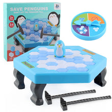 Save Penguins box with the ice table, spinner and two hammers in front