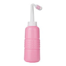 Pink 500ML Peri Bottle device with white nozzle for postpartum cleansing and perineal care.