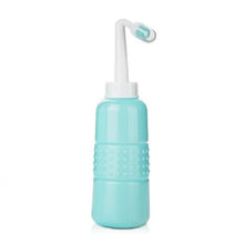 Turquoise Peri Bottle nozzle tool for postpartum perineal cleansing and daily hygiene care.