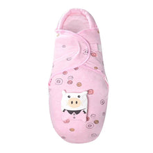 Pink cartoon print baby sleep sack with anti-startle fit and 1 tog warmth for cot and crib sleeping.
