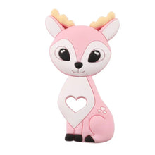 Pink Fox Silicone Teether for baby-safe teething comfort and daily sensory chewing play.