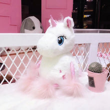 Large 60cm pink-mane unicorn plush toy, a stuffed kids gift for cuddling, bedtime comfort and room styling.