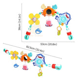 Colorful baby crib mobile with measurements 