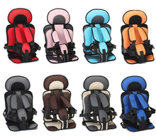 Portable shopping cart mat for kids shown across colour options, a thickened sponge cushion for trolley and stroller seats.