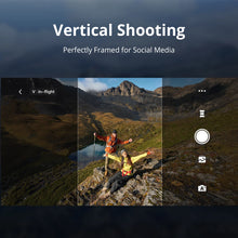 Potensic ATOM 2 4K HDR gimbal drone vertical shooting mode used to film hikers for social media content.