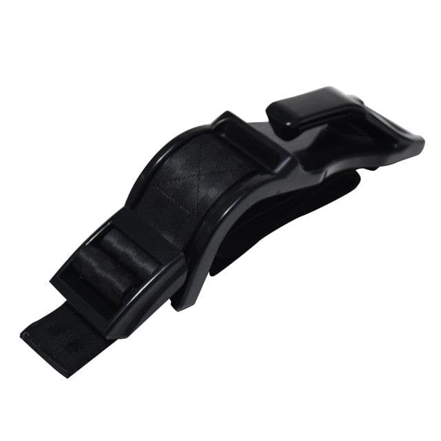 Pregnant Car Seat Belt Adjuster black clip fastener for holding the lap belt in a safe position during pregnancy travel.