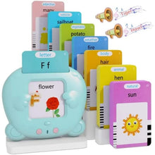 Preschool English Learning Toy flashcard machine for teaching letters and words to toddlers during early study time.