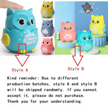 Owl toys in two styles labeled Style A and Style B with a note that styles ship randomly