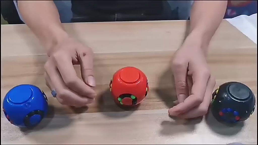 Magic Bean Puzzle Cube Spinner (3D Slide & Gyro Fidget)