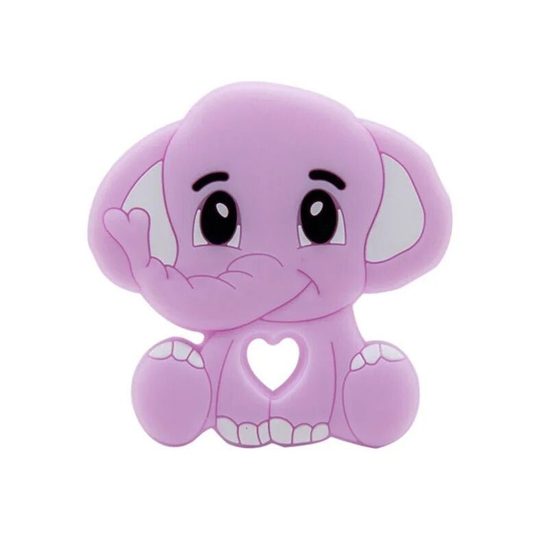 Purple Elephant Silicone Teether for baby-safe teething comfort and gentle gum soothing.