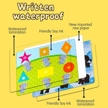 Quiet Busy Book Montessori activity board with waterproof tear-resistant pages for messy toddler play and repeat use.