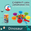 Rainbow Animal Matching Game sorting set for colour learning, counting practice, and Montessori style independent play.