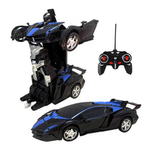 RC car to robot transformer toy for kids operated by remote control during active play.