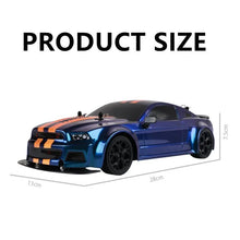 1:14 scale RC drift car dimensions chart helping parents choose the right size for gifting.