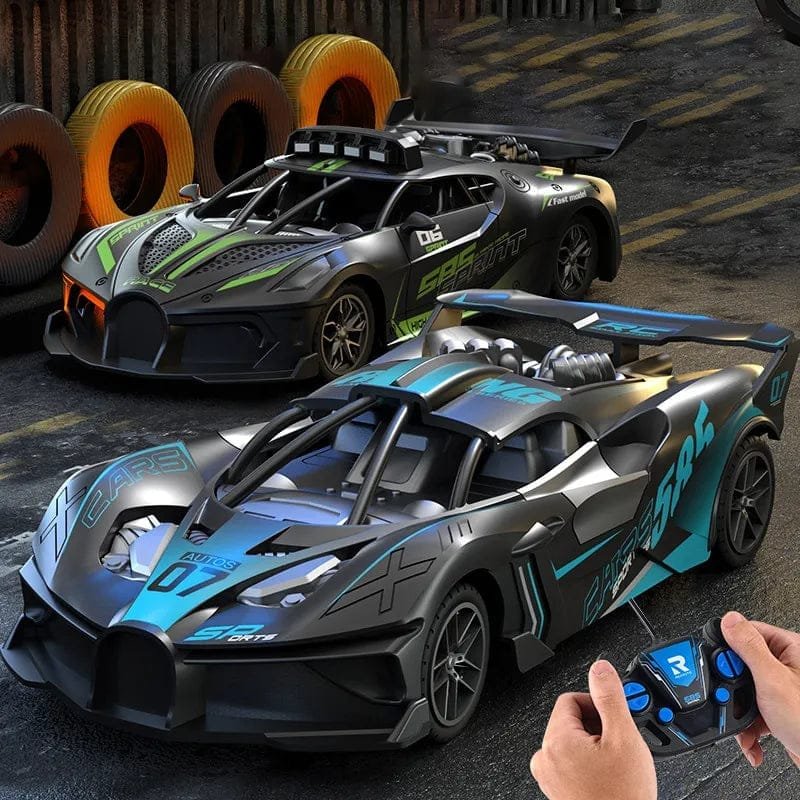 RC drift sport cars with handheld controller for track racing, drifting practice and outdoor fun.