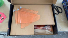 RC Flying Shark Balloon opened box showing contents for quick setup before indoor flying sessions with kids.