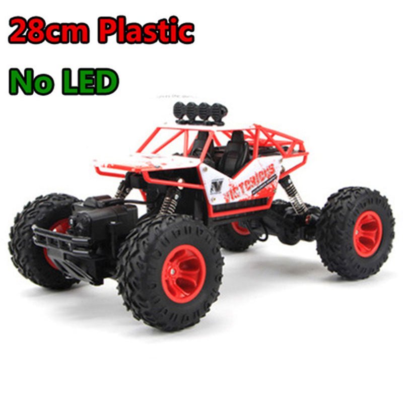 High-speed RC monster truck feature chart covering scale, speed, and radio control range.