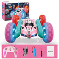 Toy car with colorful wheels and remote control 
