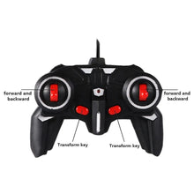 RC transformer car robot electric toy remote controller detail for easy kids gameplay.