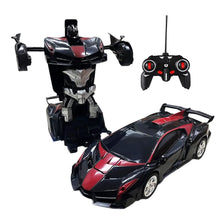 RC transforming car robot toy vehicle for kids, offering remote-controlled play in two modes.