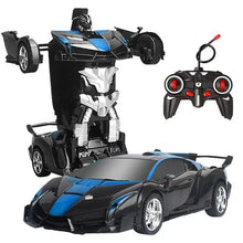 RC Transforming Robot Car transformation process close-up for kids curious about robot car mechanics.