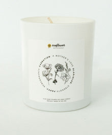 Remembrance Healing Candle floral jar candle for memorial tributes, grief comfort, and quiet reflection at home.