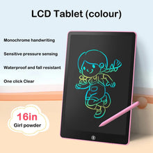 16-inch LCD tablet with a pink pen