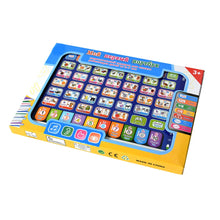 Angled view of the Russian learning tablet box with a 3+ mark