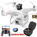 S116 8K drone with remote and carrying case for aerial photography, travel filming, and outdoor flying trips.