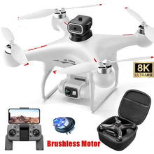 S116 8K drone with remote and carrying case for aerial photography, travel filming, and outdoor flying trips.