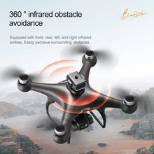 S116 drone with 360-degree infrared obstacle avoidance for safer beginner flying and crash-free scenic filming.