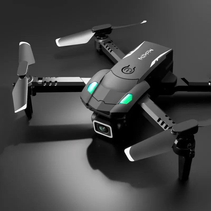S128 foldable quadcopter with green LED lights for evening flights, easy orientation, and outdoor flying.
