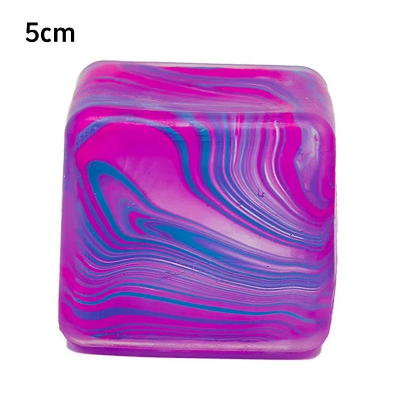 Sensory ice cube decompression toy squeeze cube for adults and kids to relieve stress, stay focused, and enjoy tactile play.